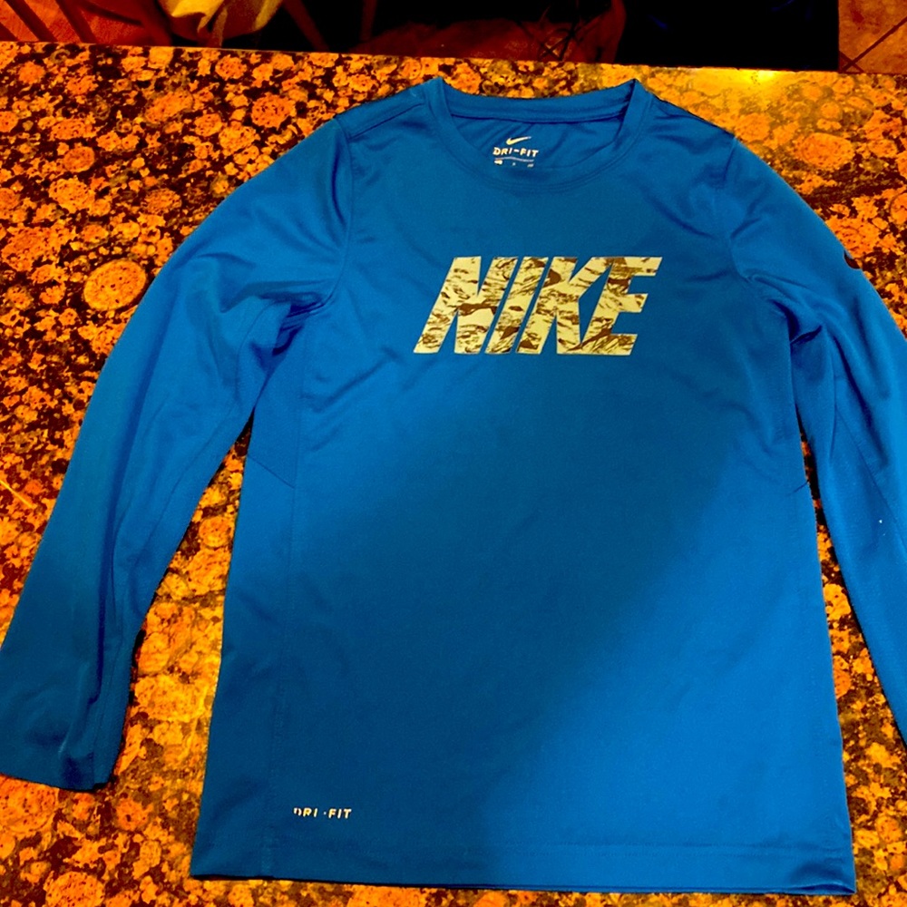 Boys Nike long sleeve Dri-Fit shirt